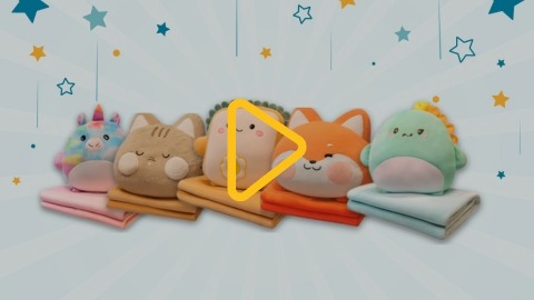 Подушка-плед трансформер для дому та подорожей